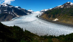 Ten noorden van Hyder: Salmon Glacier, een van de grootste in Noord-Amerika